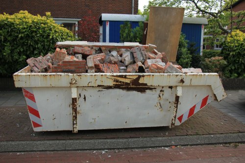Professional flat clearance team in action