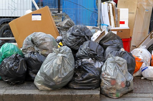 Recycling bins and waste segregation in Gunnersbury
